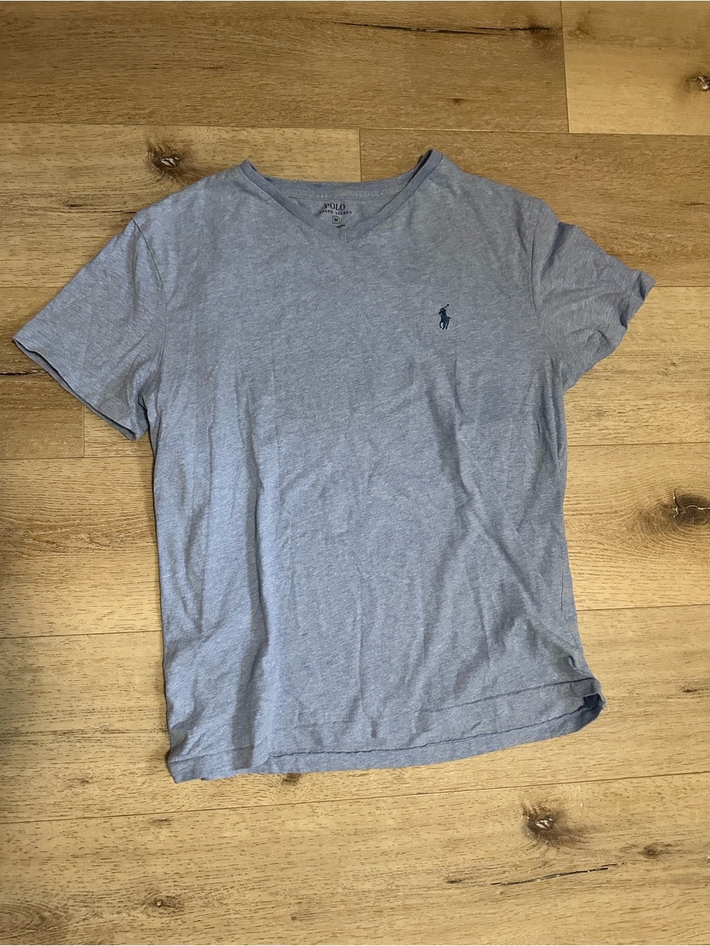 Polo by Ralph Lauren Gray V-Neck Short Sleeve Tee
